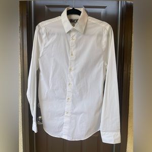 Express Men's Fitted White Button Up